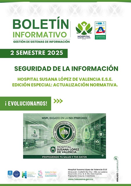 Boletín Informativo – Seguridad de la Informacion – 2 Semestre 2025 – Actualización Normativa