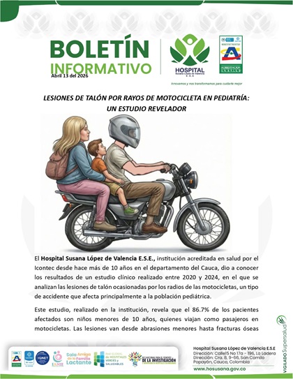 Lesiones de talón por rayos de motocicleta en pediatría: un estudio revelador.